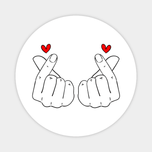 Double Finger Heart Magnet